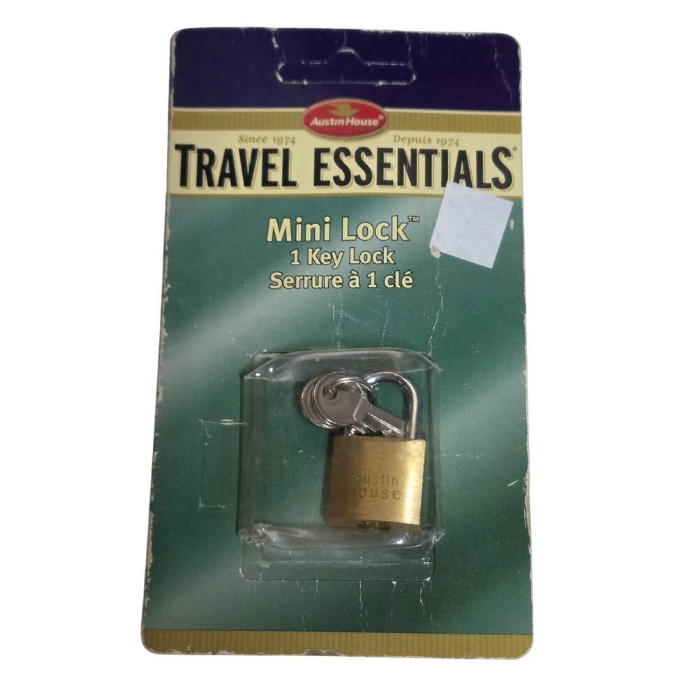 Travel Essentials Mini Lock New in Package